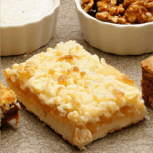 Streusel de manzana